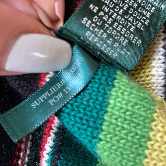 Ralph Lauren Full Zip Pockets Wool CottonStretch Hooded Poncho Never Used - Picture 10 of 15